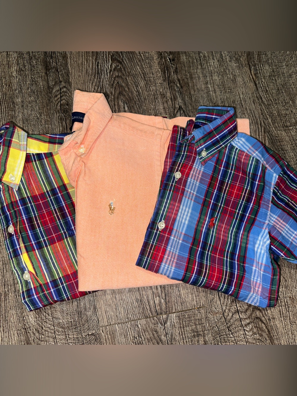 Boys polo ralph lauren short sleeve button up 3 pack